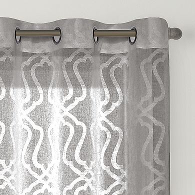 Sonoma Goods For Life™ 2-pack Asbury Clipped Sheer Window Curtains