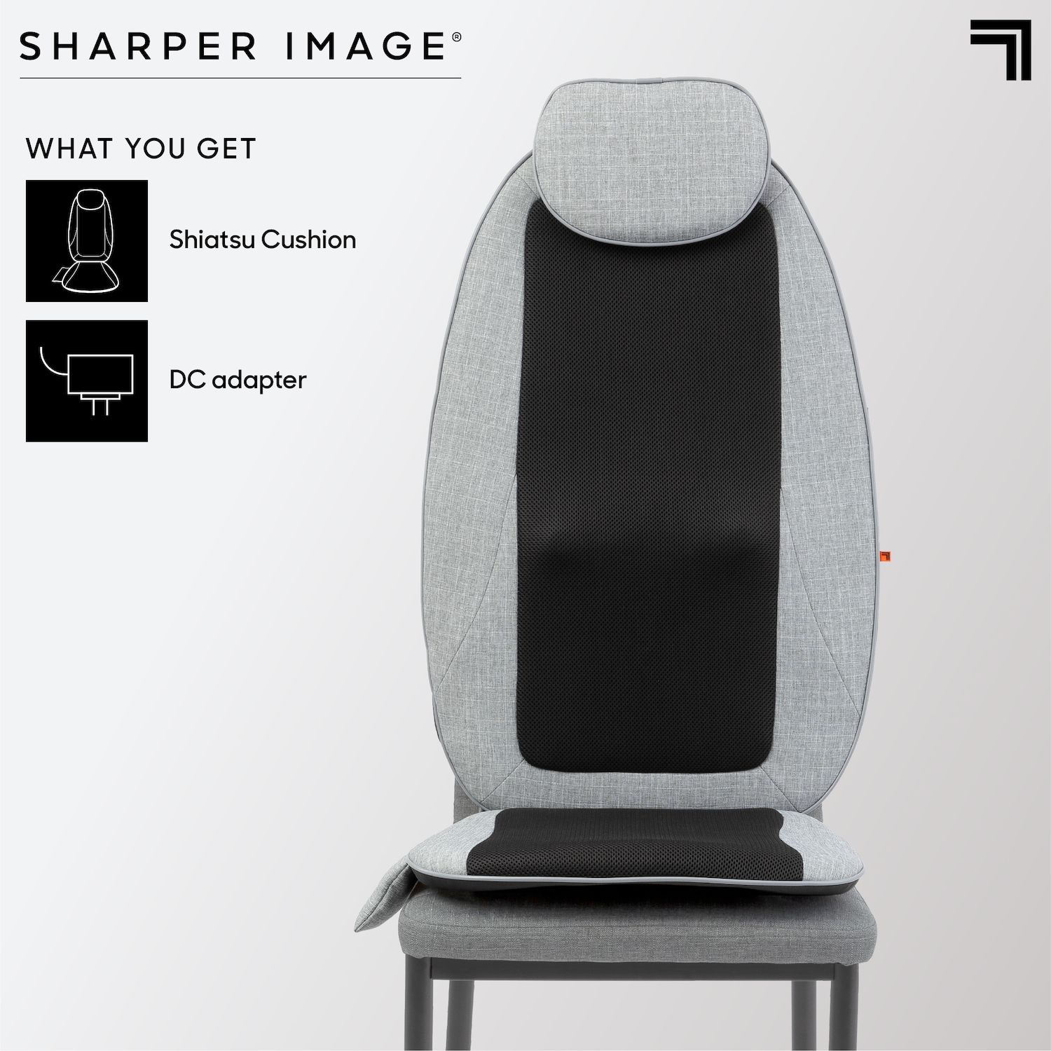 Sharper Image Shiatsu Massage Seat Topper