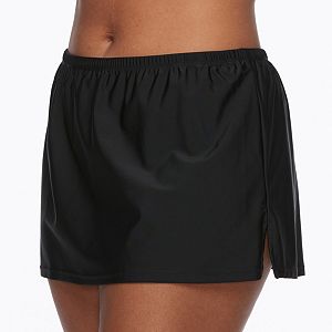 Plus Size Costa Del Sol Solid Swim Skirt