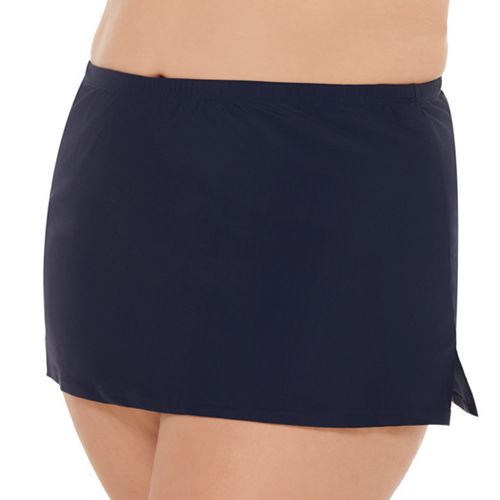 Plus Size Costa Del Sol Solid Swim Skirt