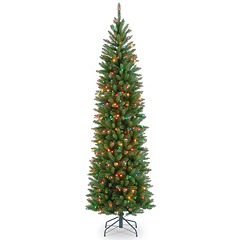 Puleo pink glitter Christmas Tree 7.5 pre-lit slim 2024