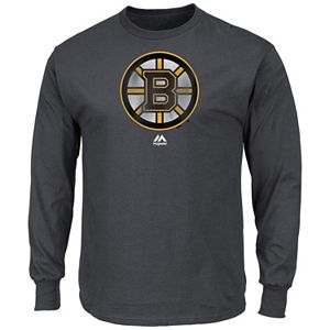 Men's Majestic Boston Bruins Raise the Level Long-Sleeve Tee