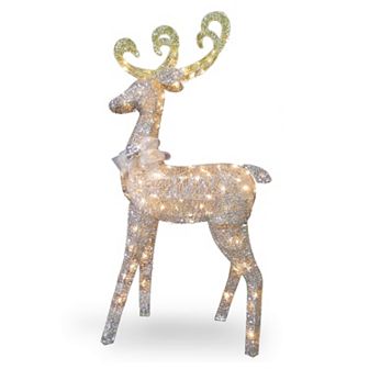 National Tree Company 60 in Pre-Lit Standing Deer Indoor / Outdoor Decor