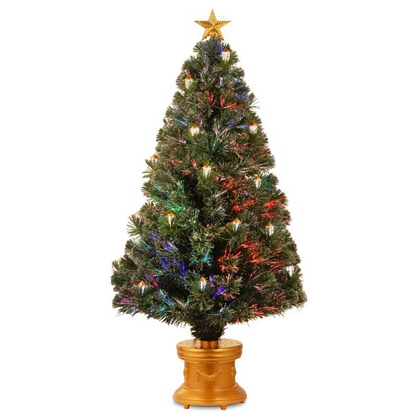 National Tree Company 4ft. FiberOptic Artificial Christmas Tree with Ornaments Floor Decor