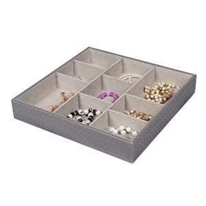 Home Basics 9 Compartment Jewelry Organizer
