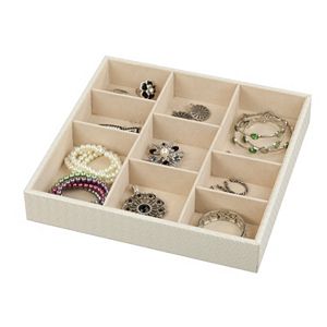 Home Basics 9 Compartment Jewelry Organizer