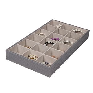 Home Basics 18 Compartment Jewelry Organizer