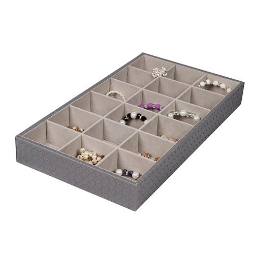 Home Basics 18 Compartment Jewelry Organizer