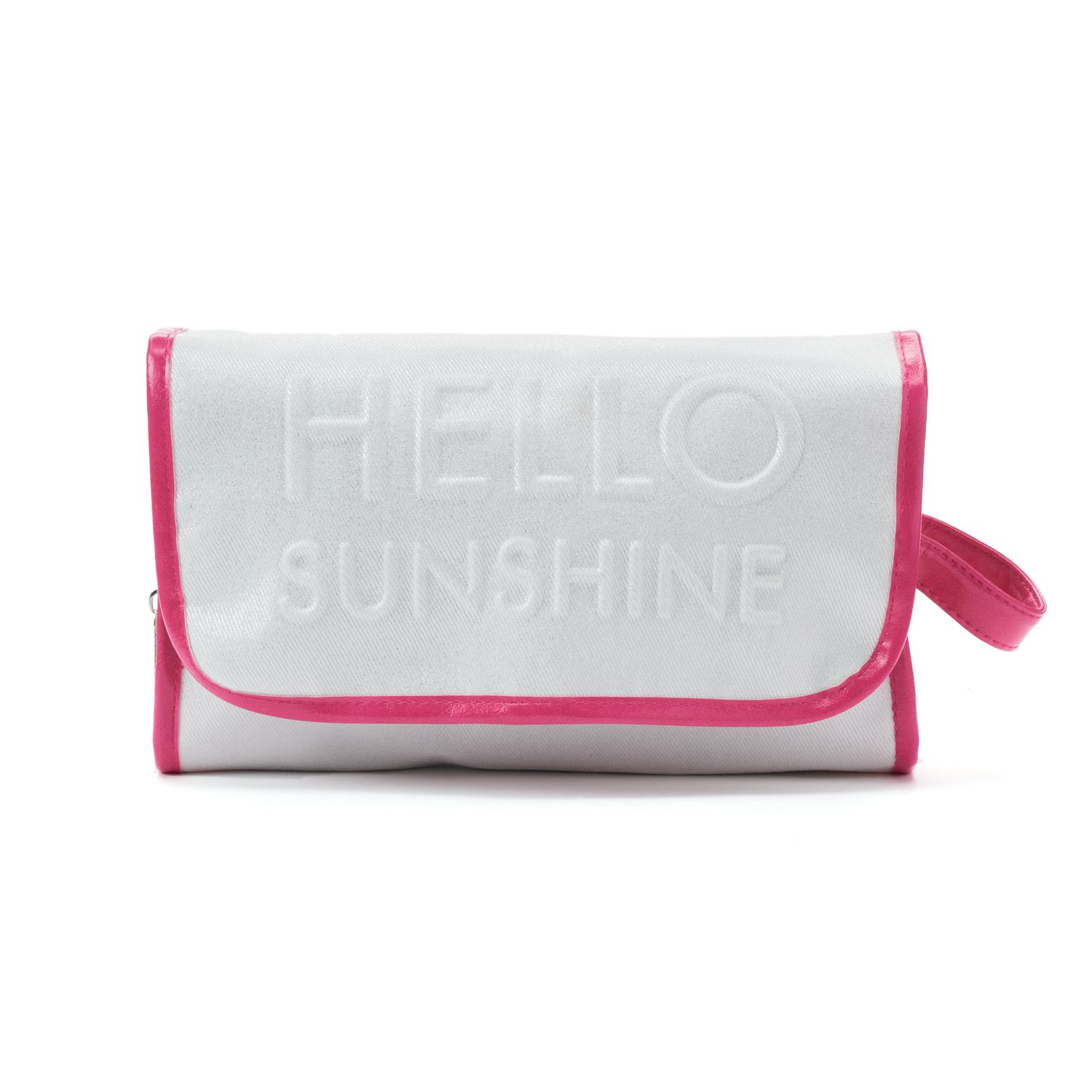 hanging makeup bag with mirror