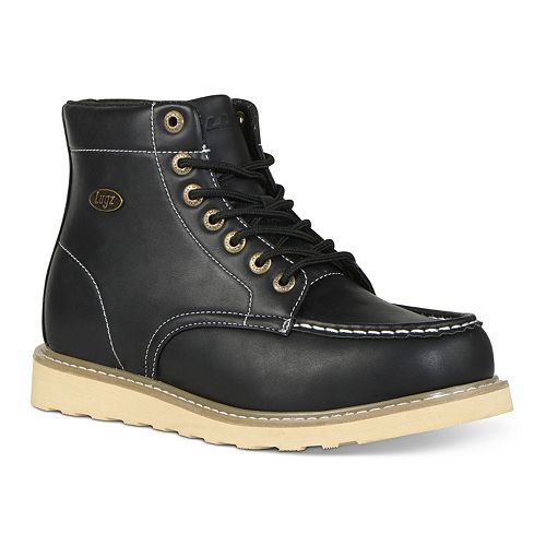 moc toe boots with black sole