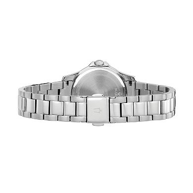 Bulova Women's Crystal Heart Stainless Steel Watch - 96L237