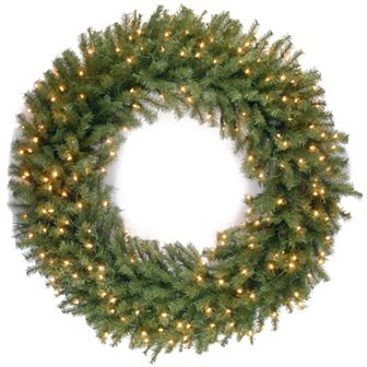 National Tree Company 48 in Pre-Lit Artificial Norwood Fir Christmas Wreath