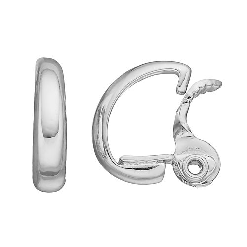 Napier Clip On Hoop Earrings