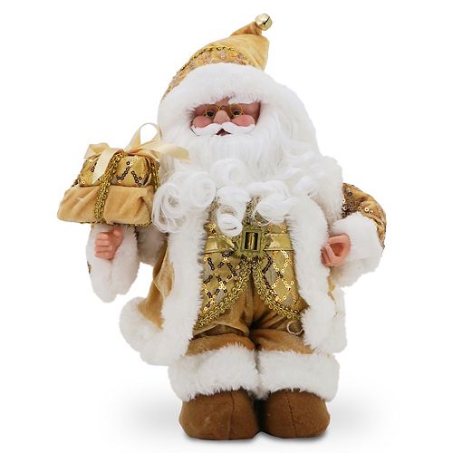 National Tree Company Sequin Musical Santa Christmas Table Decor