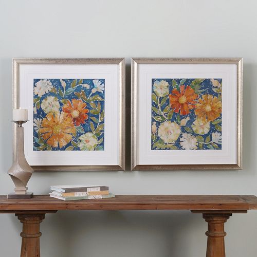 April Flowers Framed Wall Art 2-piece Set