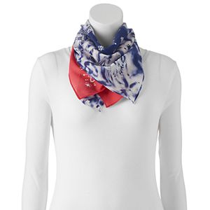 Mudd® 2-pk. Paisley & Ombre Bandana Square Scarves