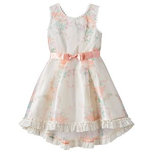 Disney D-Signed Beauty and the Beast Girls 7-16 Floral Organza Celebration Dress