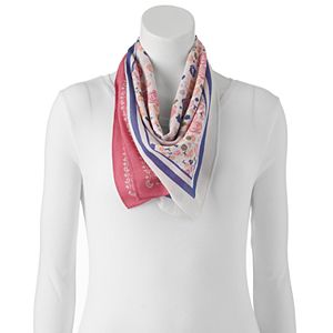 Mudd® 2-pk. Floral & Paisley Bandana Square Scarves