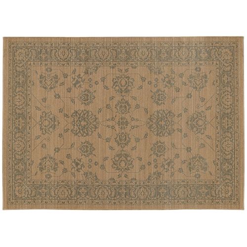 StyleHaven Faulkner Persian Inspiration Ikat Framed Floral Wool Rug