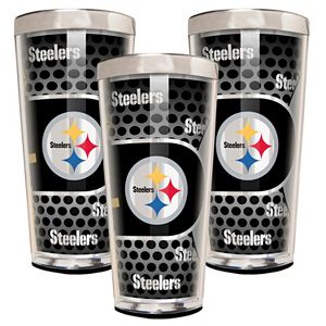 Pittsburgh Steelers 3-Piece Shot Glass Set