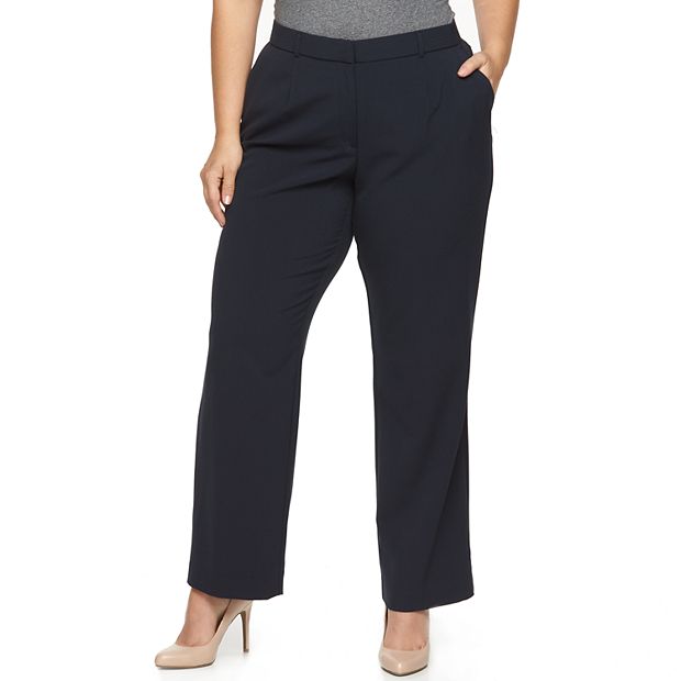 Plus Size Napa Valley Comfort Waist Slimming Bi-Stretch Dress Pants