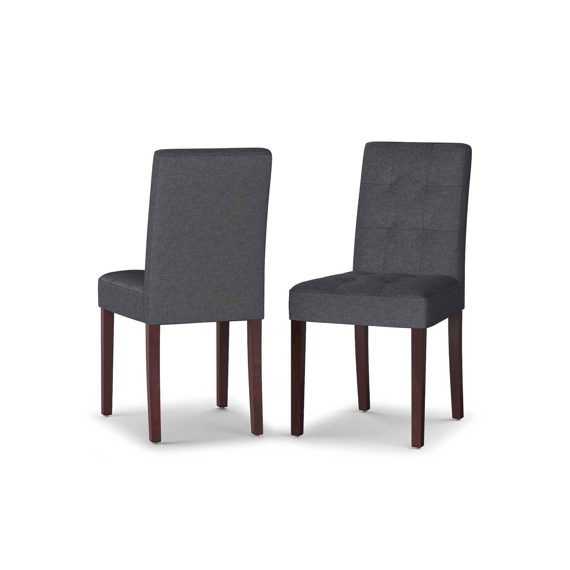 Simpli Home Andover Parson Dining Chair 2-piece Set, Grey Gray