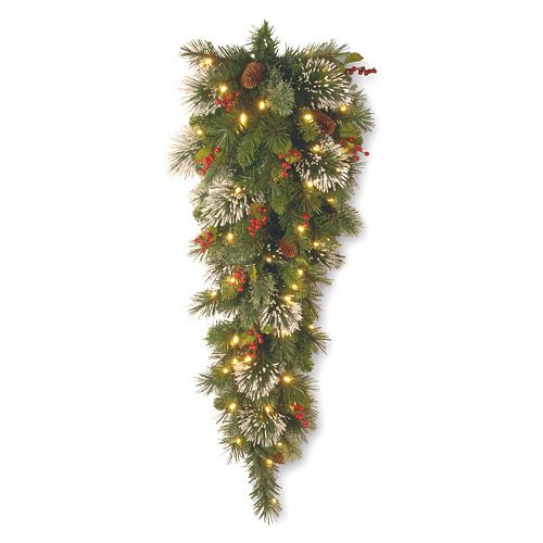 National Tree Company 36-in. Pre-Lit Artificial Wintry Pine Christmas ...