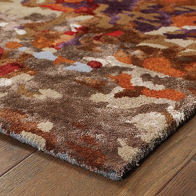StyleHaven Giovanni Autumn Inspirations Abstract Wool Blend Rug