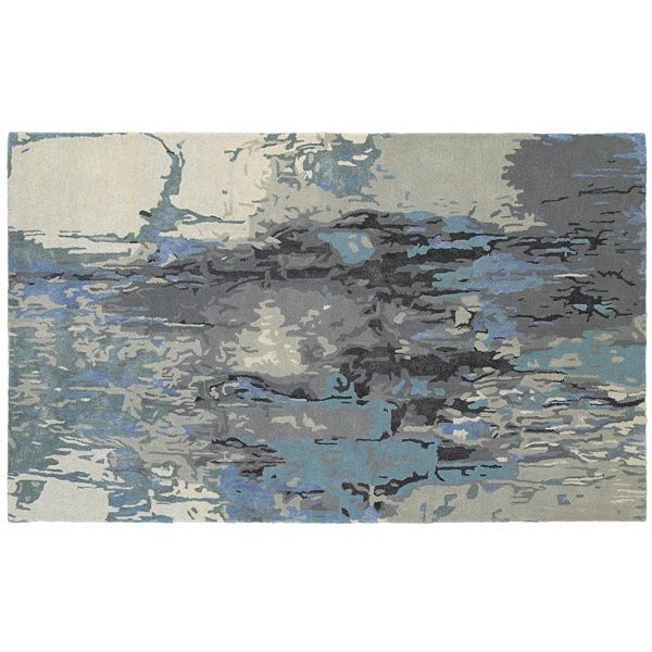 StyleHaven Giovanni Glacial Abstract Wool Blend Rug