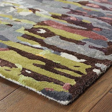 StyleHaven Giovanni Meld Abstract Wool Blend Rug