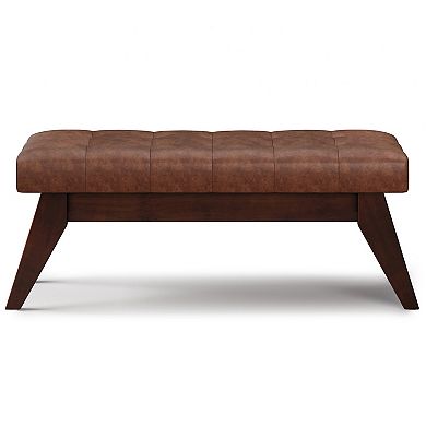 Simpli Home Draper Tufted Bench 