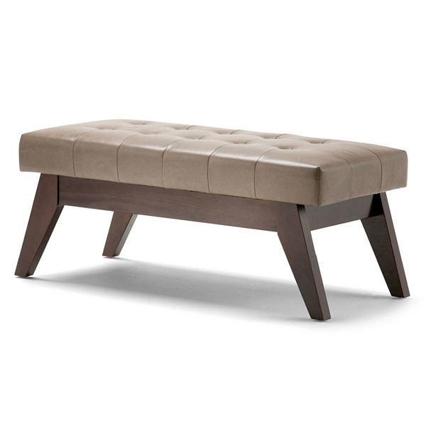 Simpli Home Draper Tufted Bench