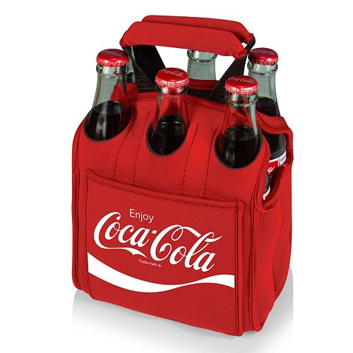  Picnic Time Coca Cola Six Pack Beverage Carrier