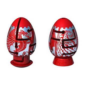 BePuzzled Smart Egg 2-Layer Difficult Red Dragon Labyrinth Puzzle