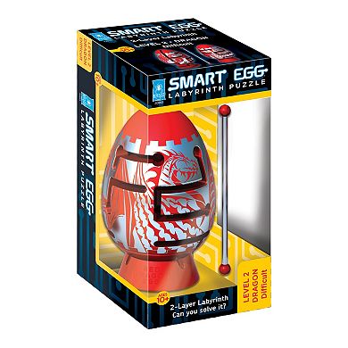 BePuzzled Smart Egg 2-Layer Difficult Red Dragon Labyrinth Puzzle