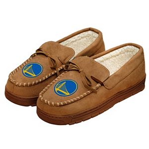 Men's Forever Collectibles Golden State Warriors Moccasin Slippers