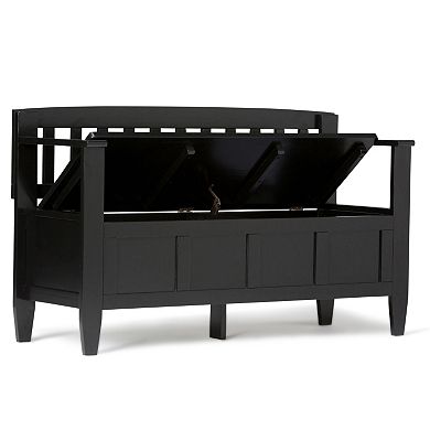 Simpli Home Brooklyn Storage Bench