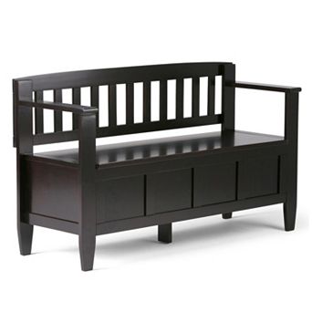 Simpli Home Brooklyn Storage Bench