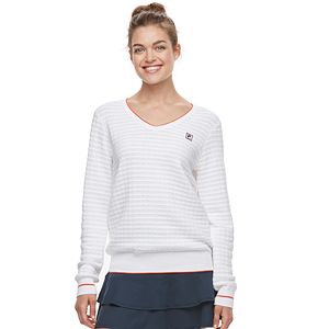 Women's FILA SPORT® Textured V-Neck Sweater