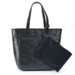 Juicy Couture Right Now Straw Tote with Pouch