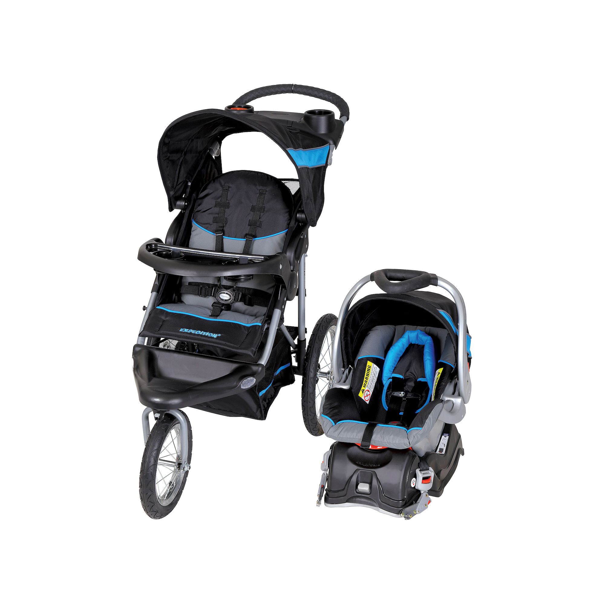 Baby Trend Centennial Expedition Jogger Travel System, Millenium Blue