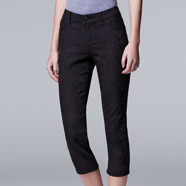 Women's Simply Vera Vera Wang Jacquard Capris
