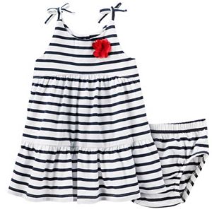 Baby Girl OshKosh B'gosh® Striped Tiered Dress