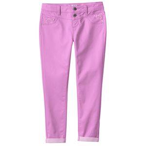 Girls 7-16 SO® Sateen Rolled Cuff Ankle Pants