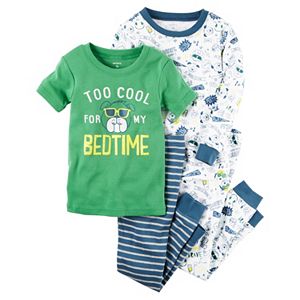 Baby Boy Carter's Doggy Graphic & Print 4-pc. Pajama Set
