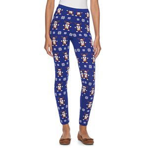 Juniors' It's Our Time Graphic Holiday Leggings