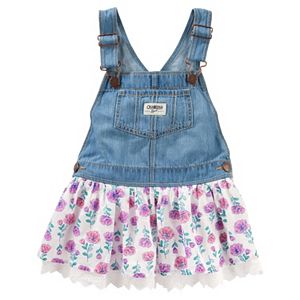 Baby Girl OshKosh B'gosh® Floral Denim Jumper