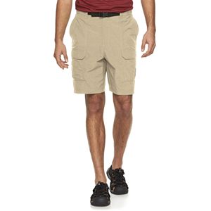 Big & Tall Croft & Barrow® Synthetic Side Elastic Belted Cargo Shorts