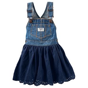 Baby Girl OshKosh B'gosh® Eyelet Denim Jumper