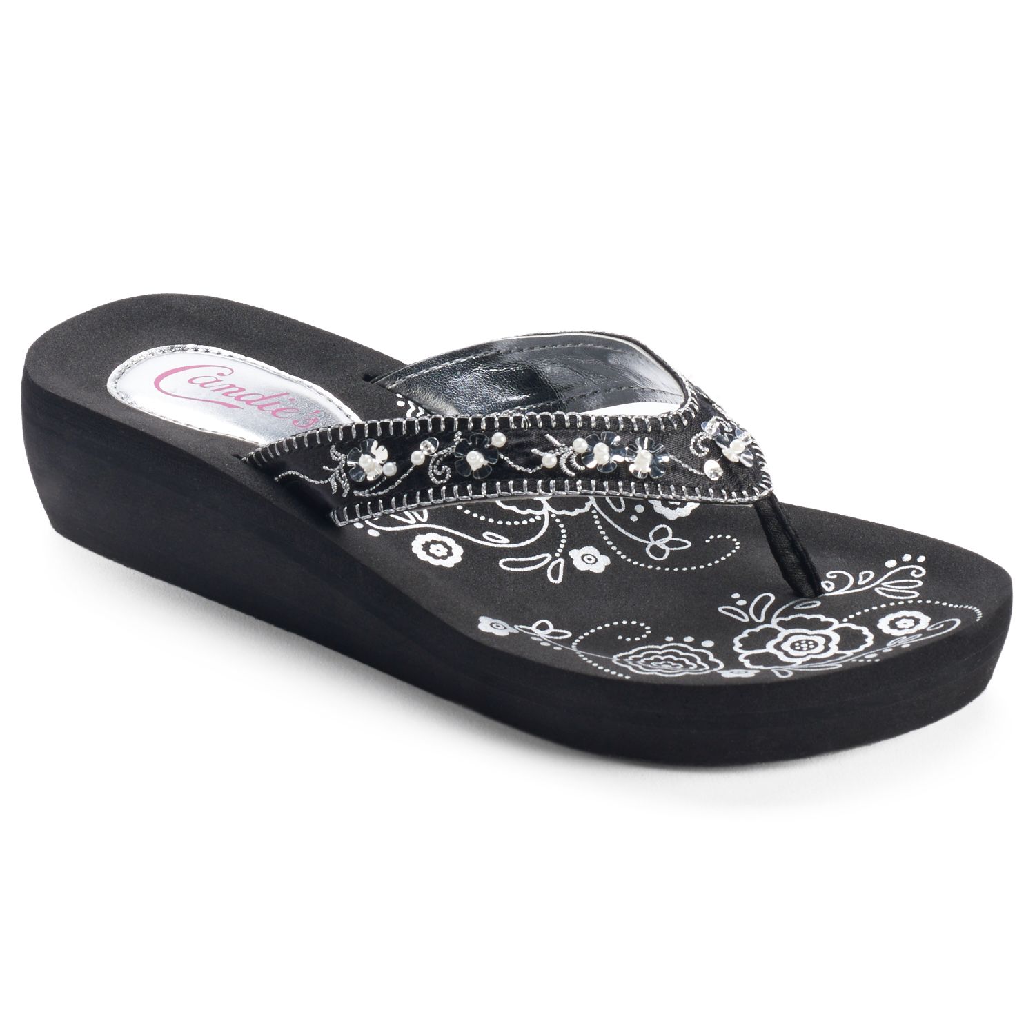 candies flip flops wedge